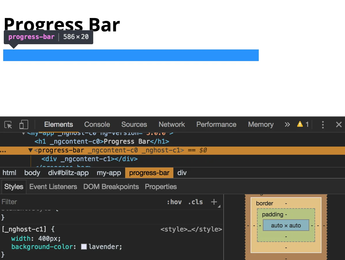 The browser ignores these styles