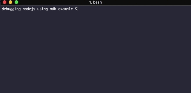 Debugging by running npm script