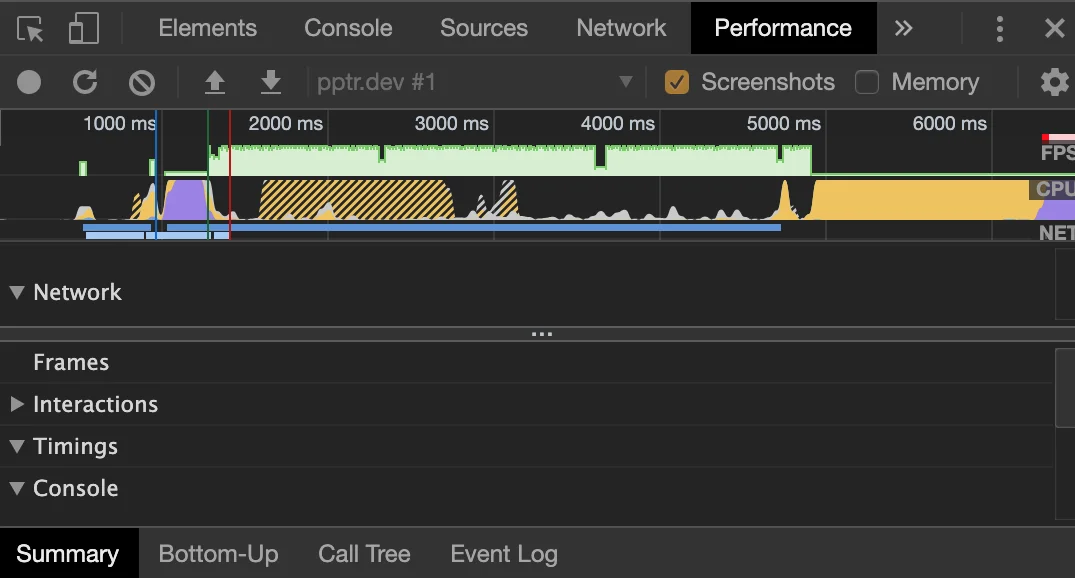 Importing a trace file