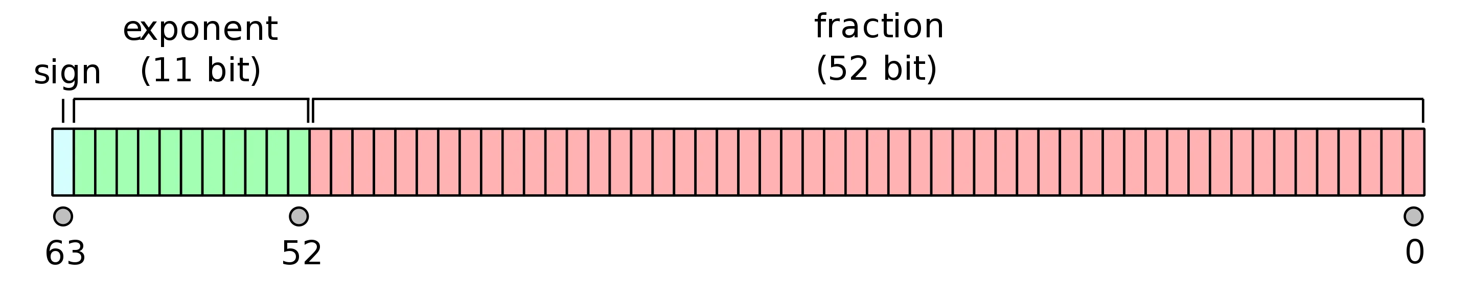 The double-precision floating-point format (taken from Wikipedia)